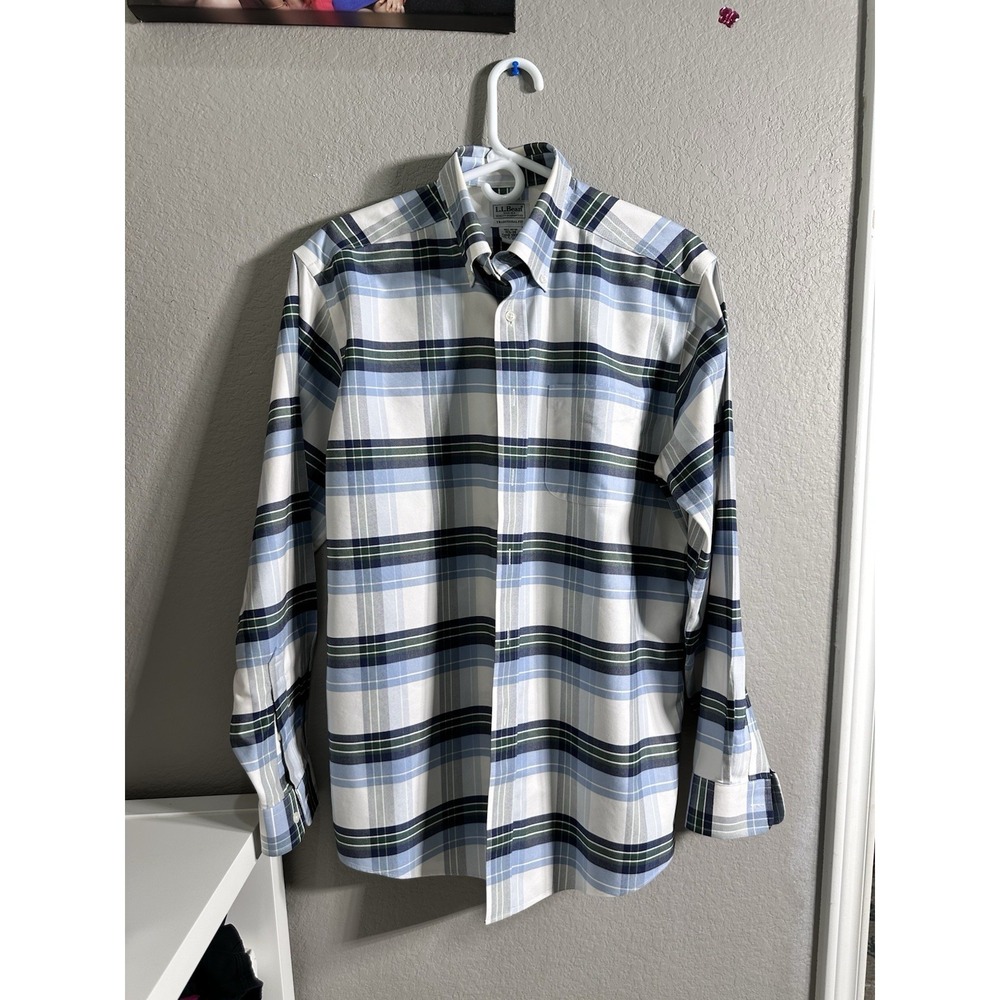 L.L. Bean Coastal Plaid Button-Down